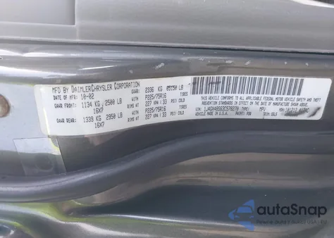 2003 Jeep Grand Cherokee Laredo z USA, uszkodzony, nr VIN 1J4GX48S63C578270